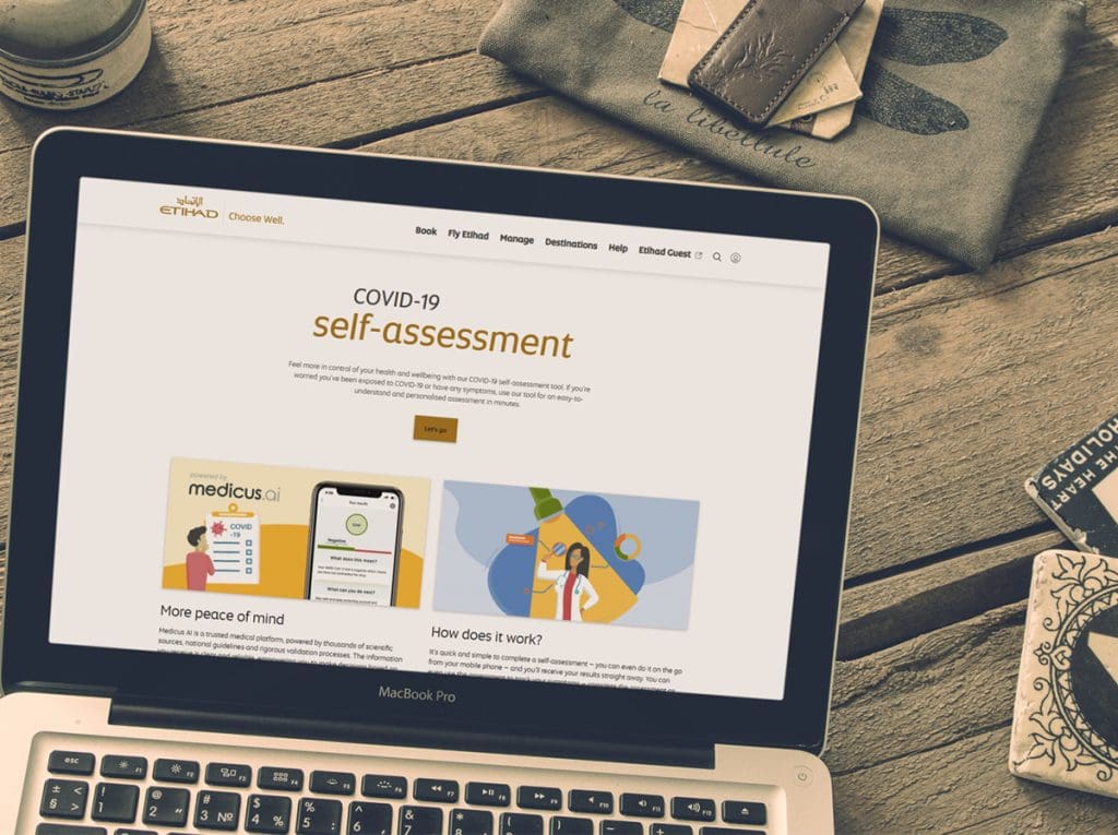 ETIHAD TO LAUNCH DIGITAL COVID-19 RISK ASSESSMENT TOOL 1 Etihad Digital Medicus ETIHAD TO LAUNCH DIGITAL COVID-19 RISK ASSESSMENT TOOL