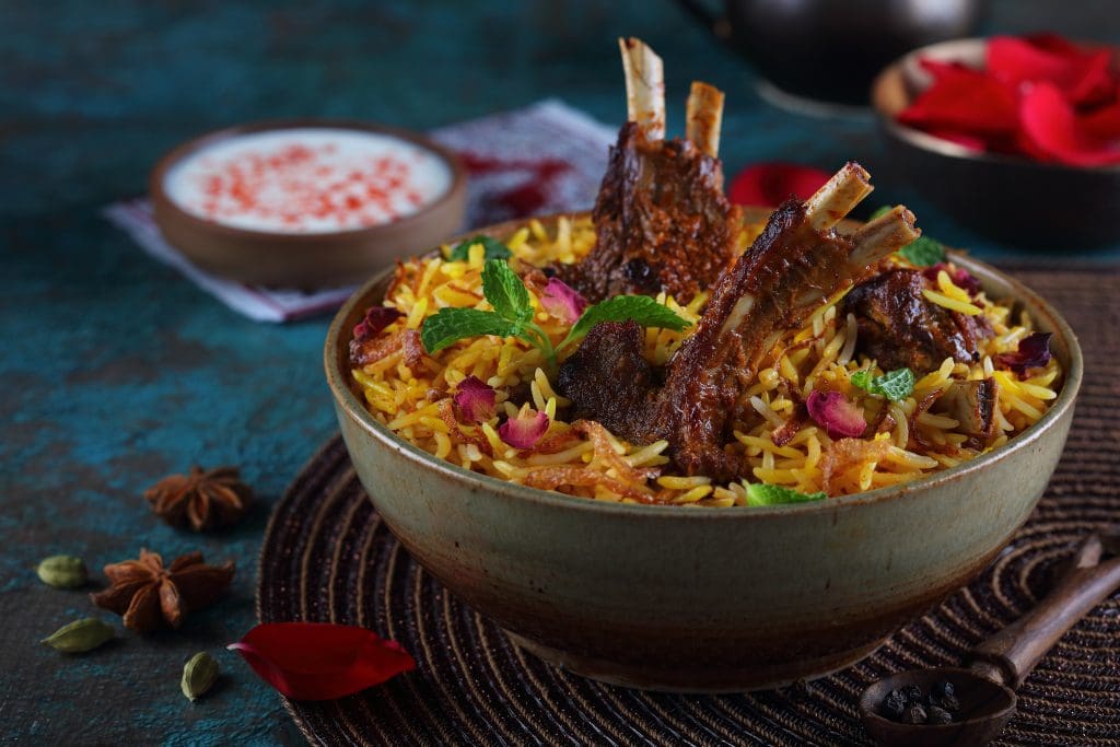 Hyderabad street food  - biryani