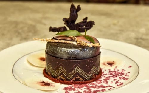 Favourite Chocolate Delight -  Basil-Choco Pie by Pastry Chef Rakesh Ranjan Pandey, Fortune Landmark, Ahmedabad