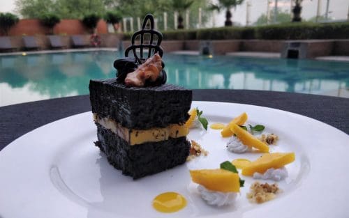 Favourite Choco Delight - Fresh Minted Mango and Chocolate Pave by Exec Chef Mohit Mishra, Vivanta Hyderabad, Begumpet