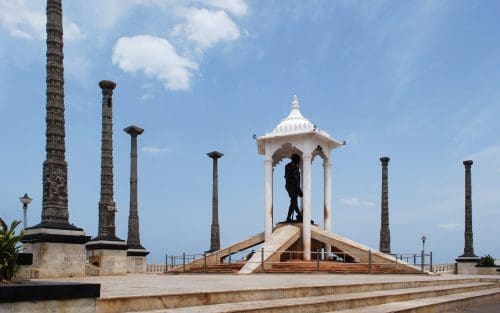 GandhiStatuePondicherry edited scaled 10 best places to visit in Pondicherry