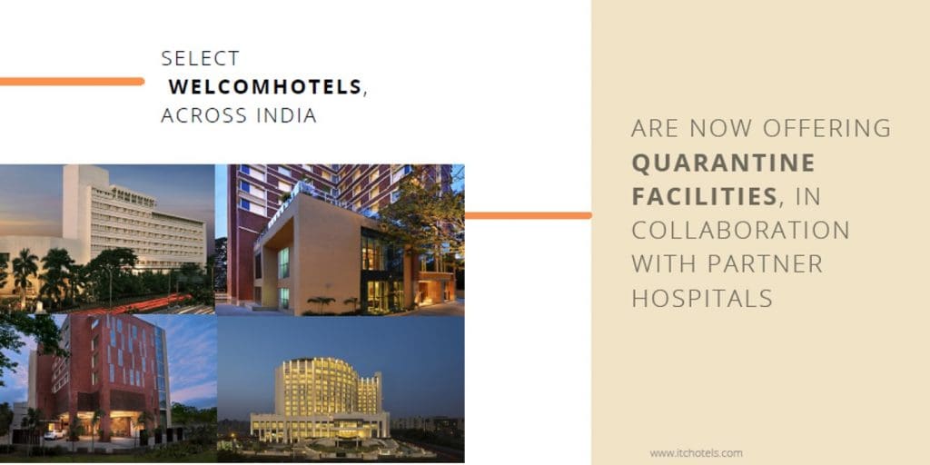 ITC Hotels and WelcomHotel support fight against Covid-19 1 ITC Hotels, WelcomHotel, Covid-19