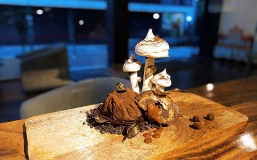 Favourite Choco Delight - Chocolate Cremeux With Stornoway Choux Bun by Exec Chef Sanjib Chitrakar, The Fern Denzong Hotel & Spa, Gangtok