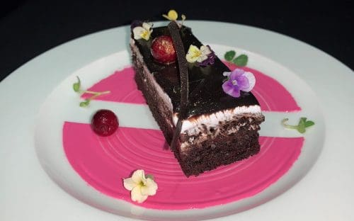 Favourite Choco Delight - Latvian Chocolate Red Current pastry by Exec Chef Debabrata Mukherjee, The Fern, Goregaon