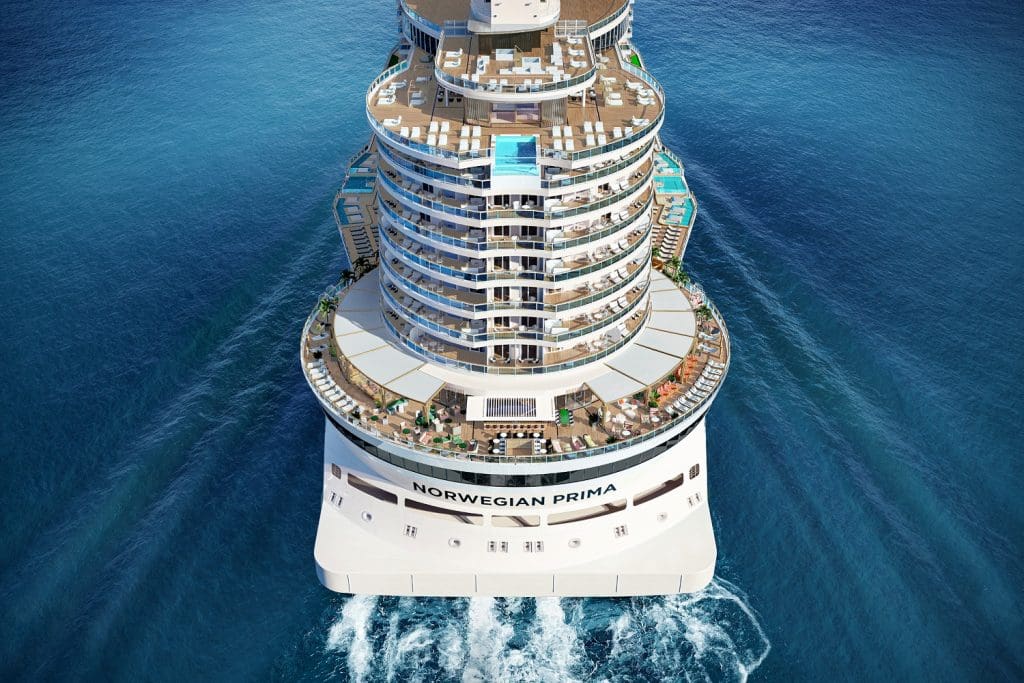 norwegianprima stern rendering Norwegian Cruise Line unveils Norwegian Prima with sensational 2022-23 itineraries