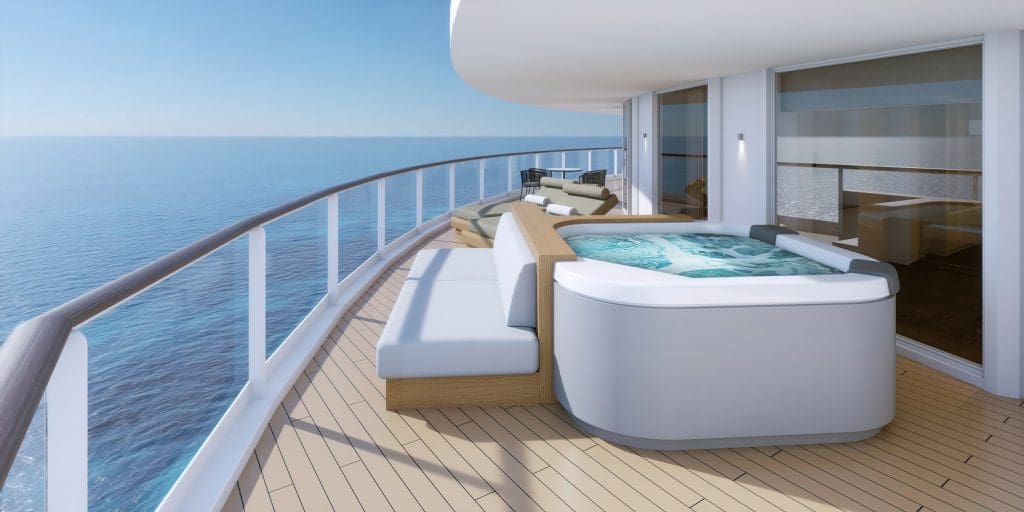 norwegianprima thehavendeluxeowner039ssuitewithlargebalcony h3 balconyhottub rendering Norwegian Cruise Line unveils Norwegian Prima with sensational 2022-23 itineraries