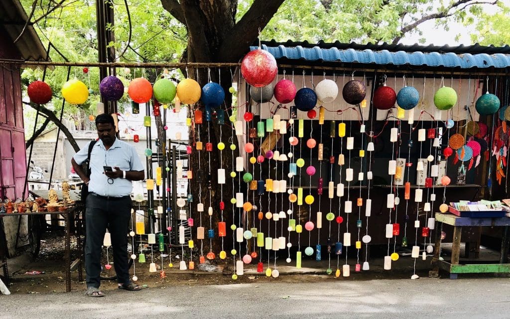 Compras callejeras en Pondicherry