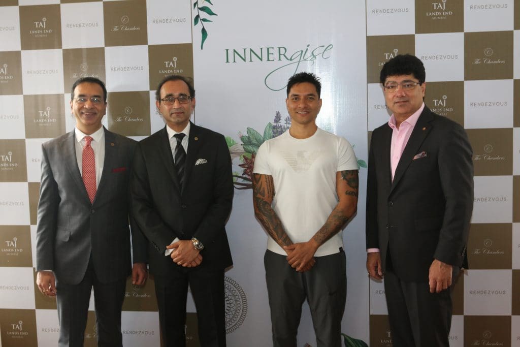 INNERgise a super healthy lifestyle 2 INNERgise: Parveen Chander Kumar - Global VP Sales & Marketing, Digvijay Singh - Area Director, Maharashtra & Gujarat, Luke Coutinho & Puneet Chhatwal - MD & CEO, IHCL