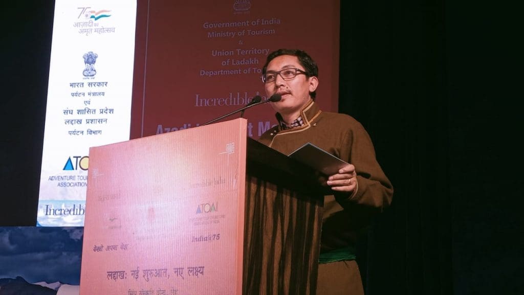 Ladakh New Start New Goals - a great event to remember 7 Hon’ble Member of Parliament, Ladakh, Jamyang Tsering Namgyal at New Start New Goals event