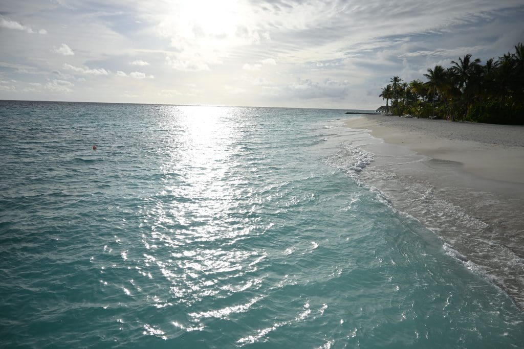 Crystal blue waters of the Baglioni Resorts, Maldives