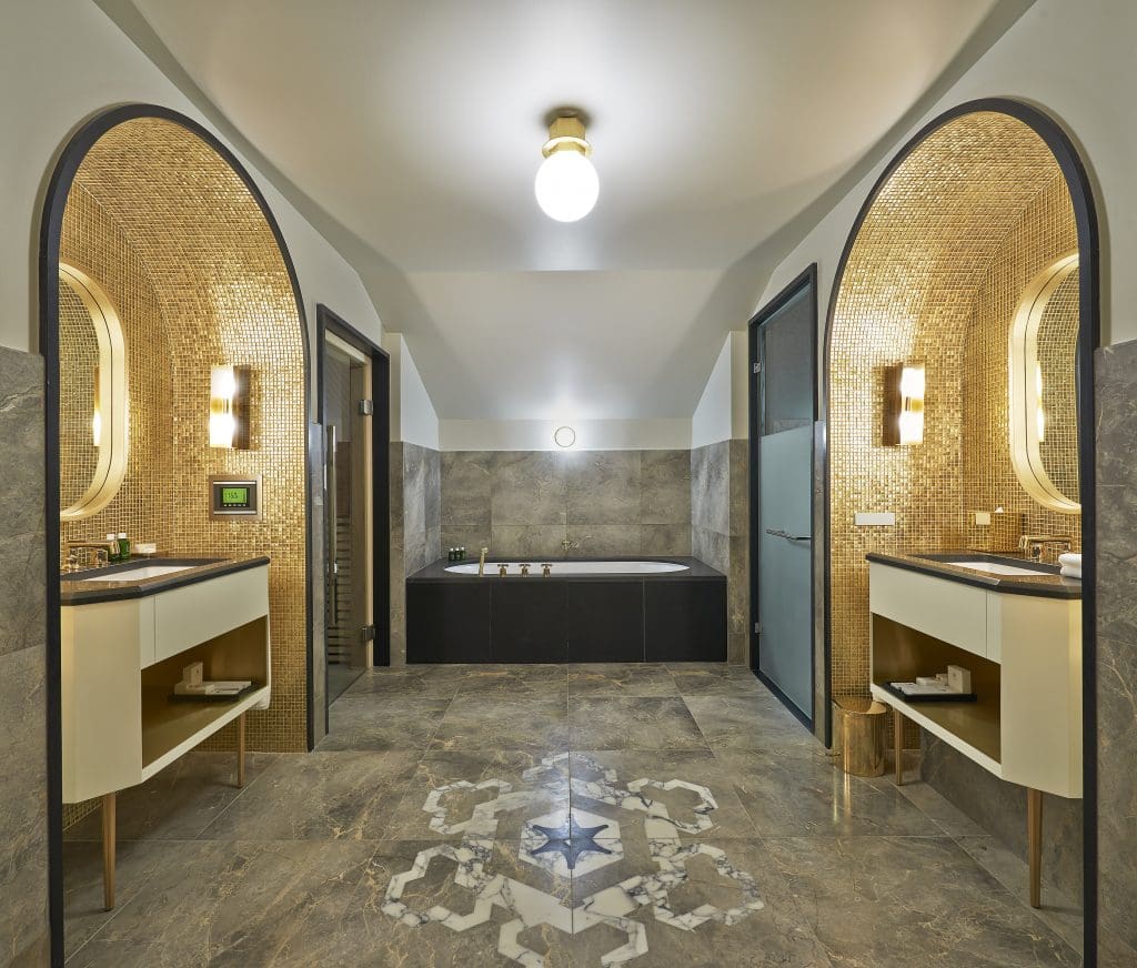 luxurious hotel bathrooms - The Penthouse at L’Apogée Courchevel