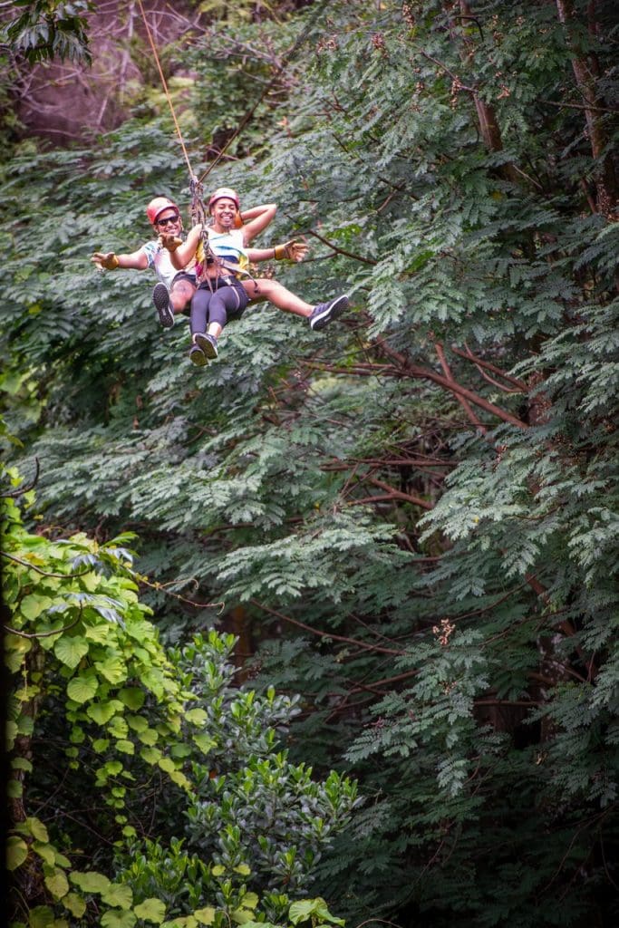 Ziplining at Ephilia Resort, Mahe - Image credit of Michel Denousse
