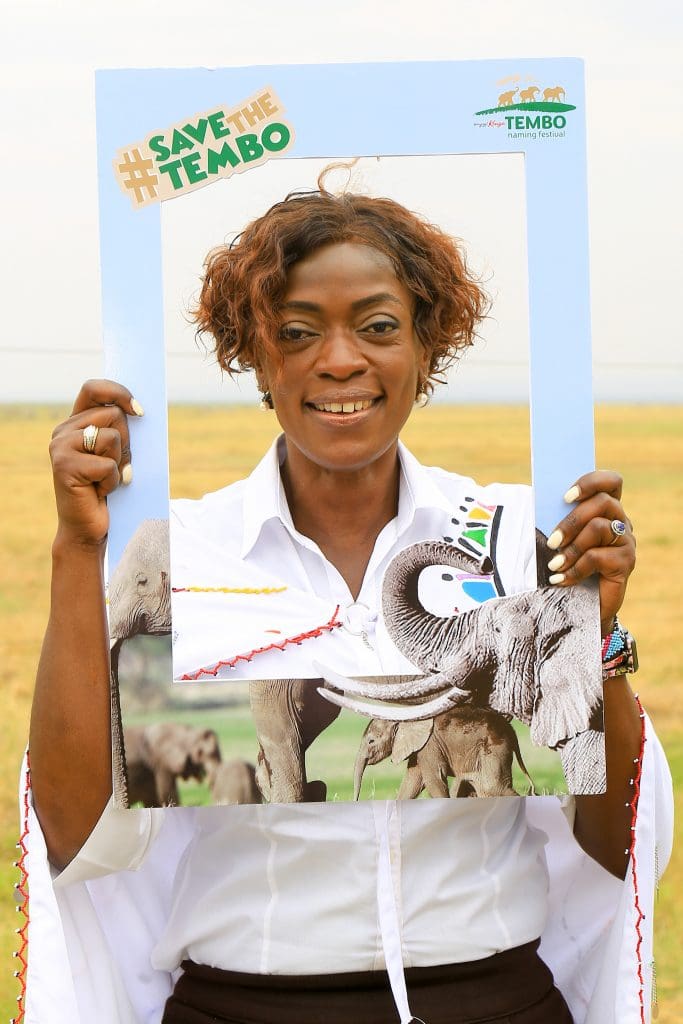 Kenya Dr. Betty Radier at Tembo Naming Festival