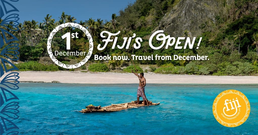 TF Fijis Open Tourism Fiji - International borders reopen on Dec 1, 2021, for visitors to the paradise island