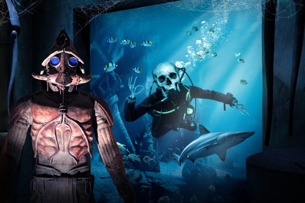 Halloween's spooktacular schedule of great events at Atlantis, The Palm from 24 Oct 1 Atlantis, The Palm - The Lost Chambers Aquarium