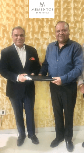 Anil Chadha, CEO, ITC Hotels with  Pankaj Gupta, Owner, Mementos Shimla