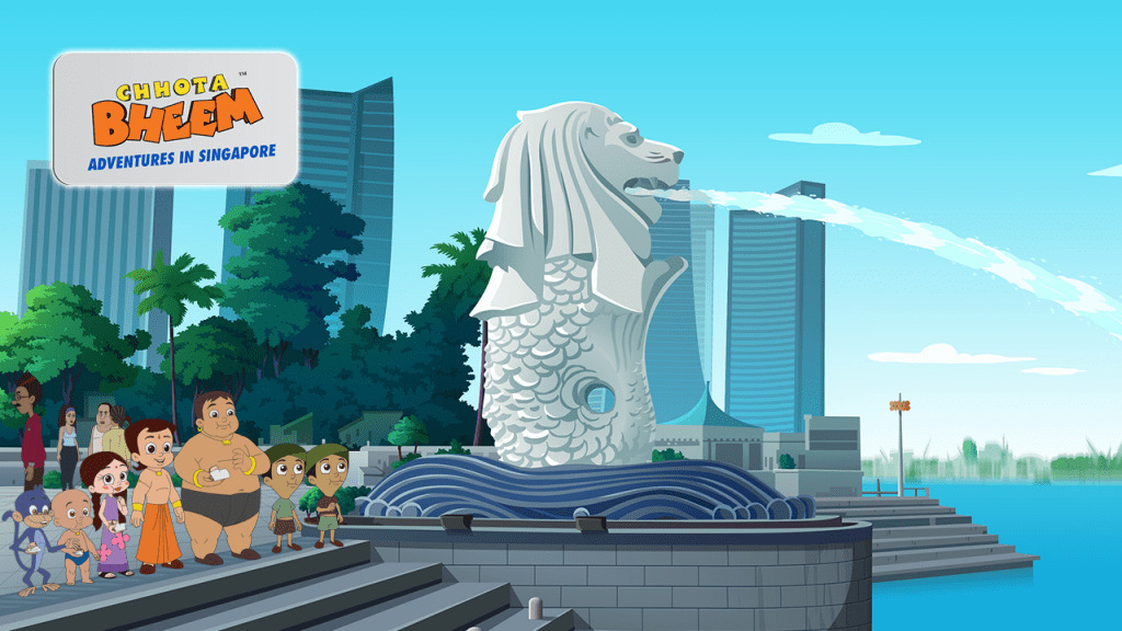 Round-Up 2021: Collaboration is the new competition 3 Collaboration to showcase Chhota Bheem Adventures in Singapore - Merlion Park