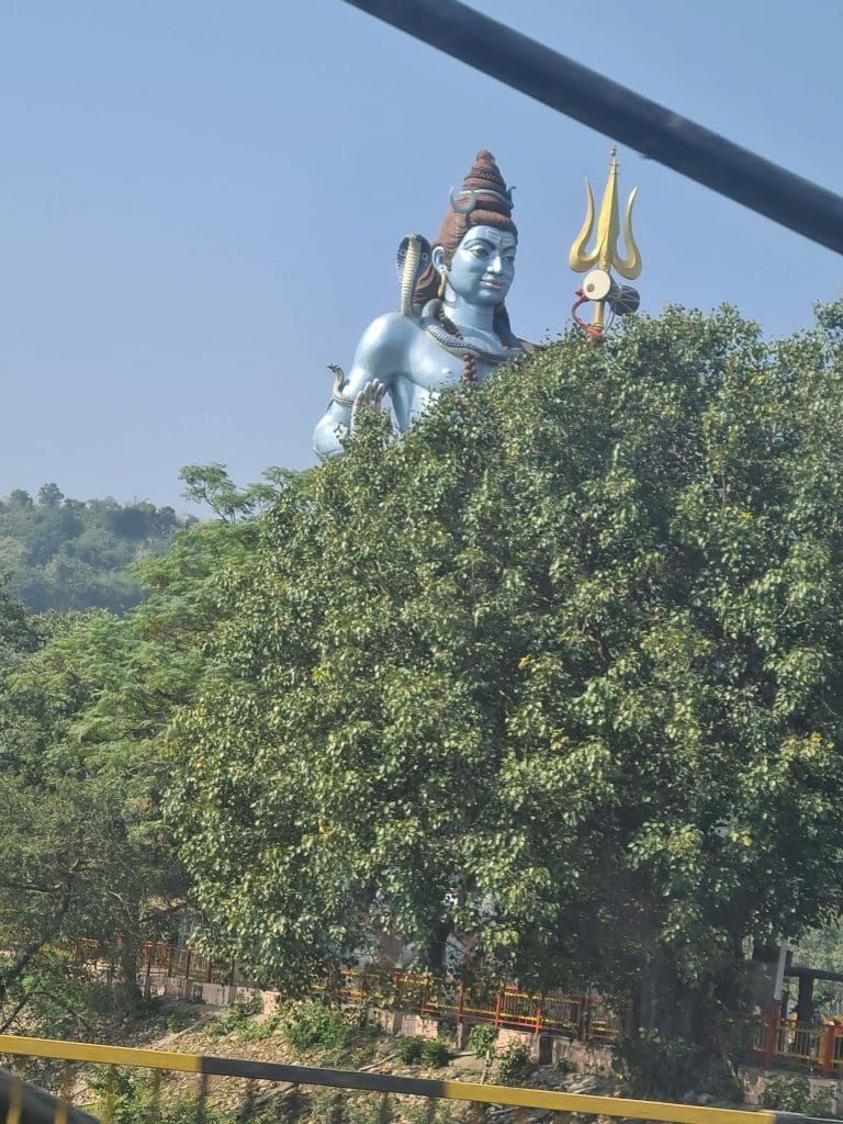 Visit Rishikesh and Haridwar 
A-giant-statue-of-Lord-Shiva-in-Haridwar