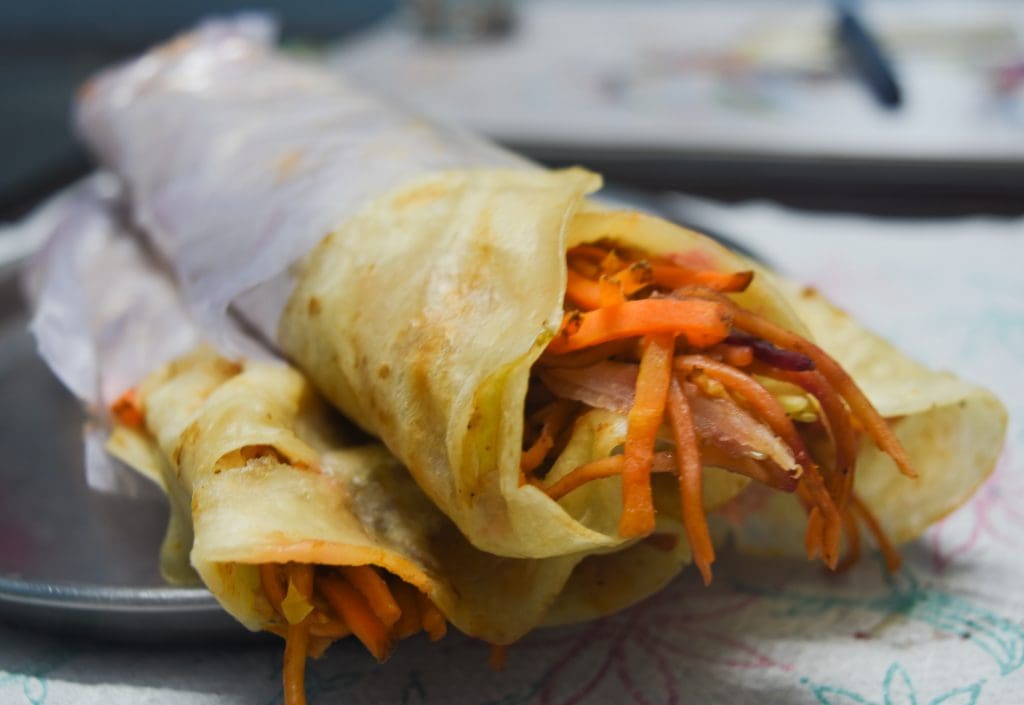 Street food markets Kolkata - Kathi roll