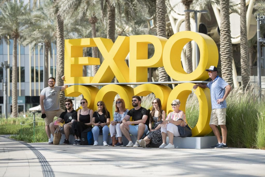 DUBAI, 24 November 2021. Visitors at Mangrove Avenue - Sustainability District, Expo 2020 Dubai. (Photo by Antony Flayhan/Expo 2020 Dubai)