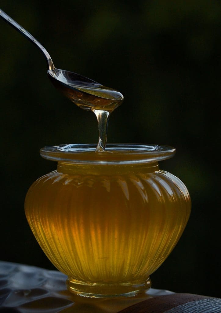 Healthy raw honey 