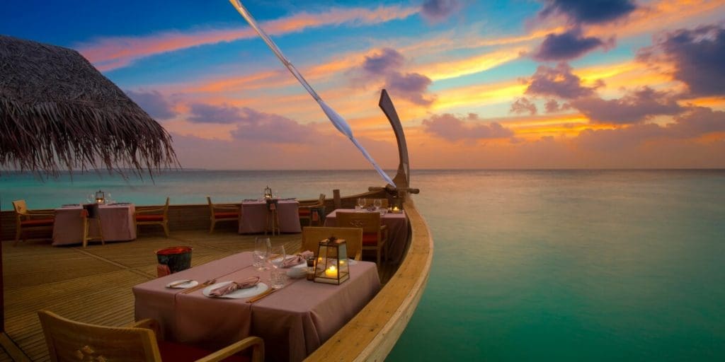 Milaidhoo’s renowned Maldivian gourmet restaurant, Ba’theli by the Reef