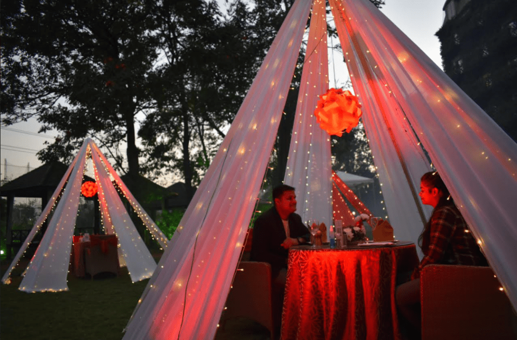 A Cabana on the lawns Royal Orchid Bangalore