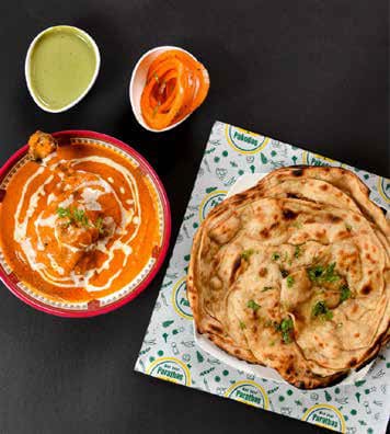Butter Chicken and Lachha Paratha