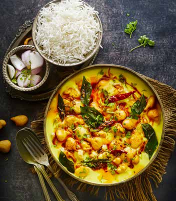 Dishes for vegetarian lovers - Curry Chawal