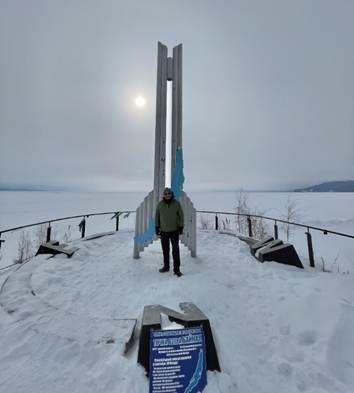 Me at the Northern tip of Lake Baikal 