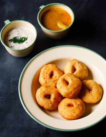 Dishes for vegetarian lovers -  Vada Sambhar