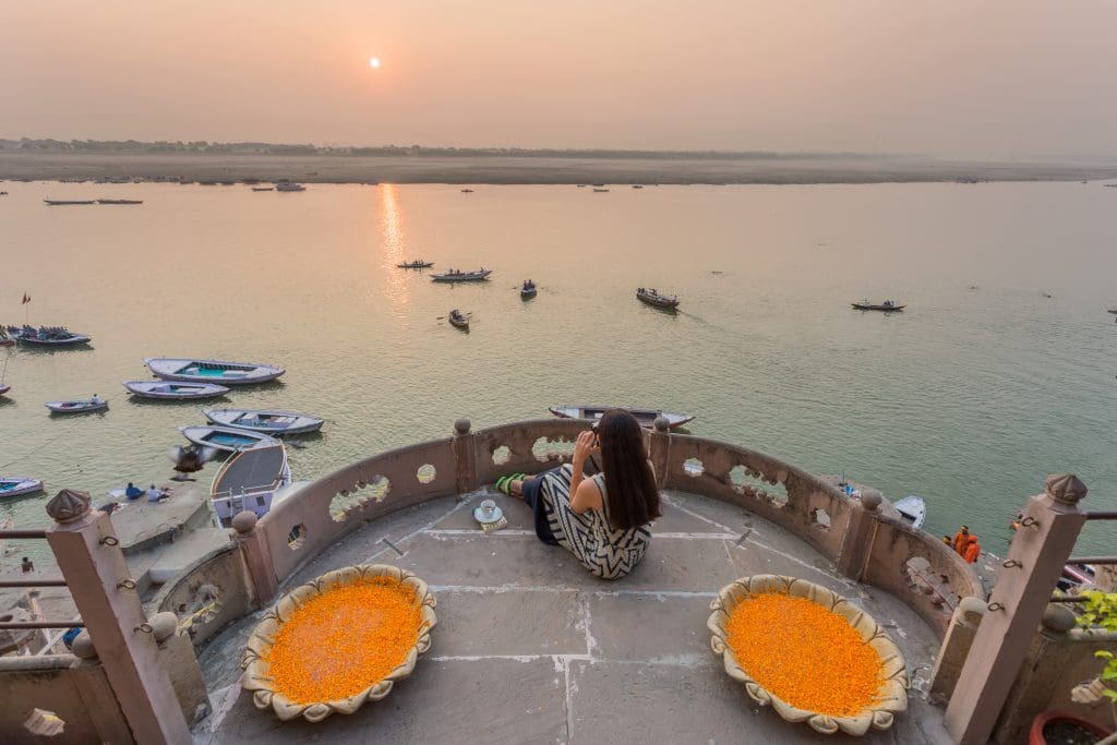 BrijRama Palace - Baithak Terrace - Sunrise view