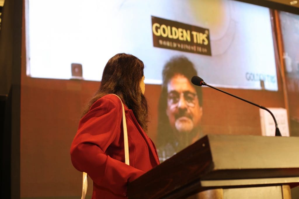Madhav Sarda, expert Tea Taster and Managing Director, Golden Tips Tea, in his address to the delegates at MTM and LLTM  
