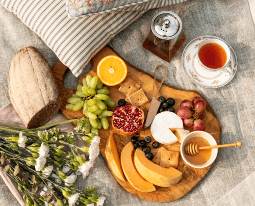 Your cup of tea - Cheese Board and fruit pairing