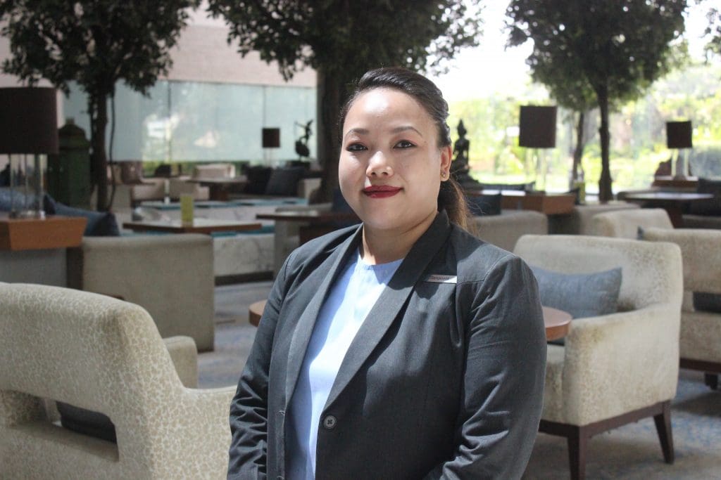 Sangeeta Nongthombam elevated to Asst. FOM at Hyatt Regency, Chennai 1 Sangeeta Nongthombam, Assistant Front Office Manager, Hyatt Regency, Chennai