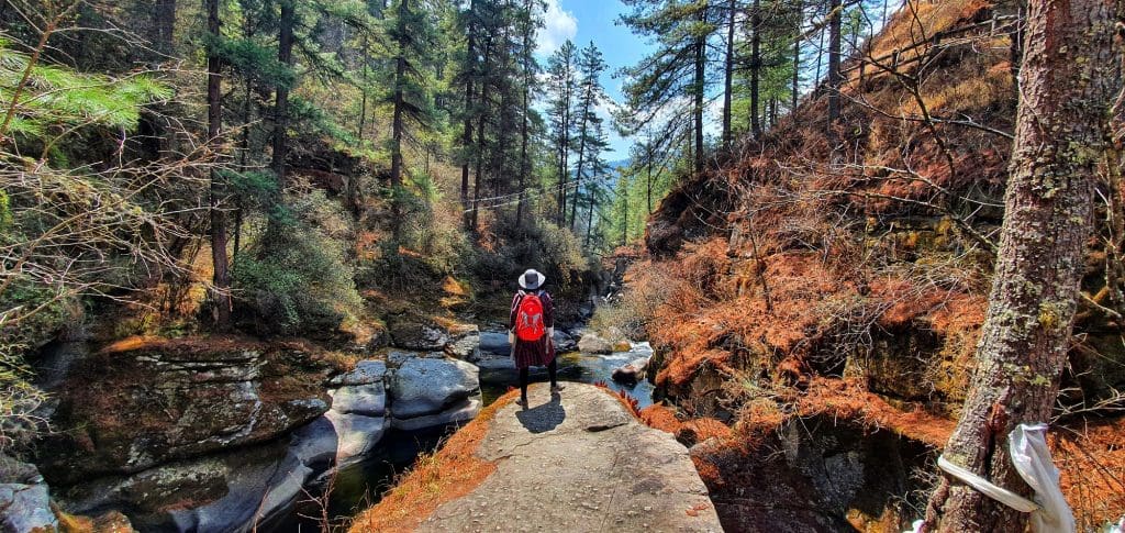 Trans Bhutan Trail - Mebartsho in Tang Bumthang