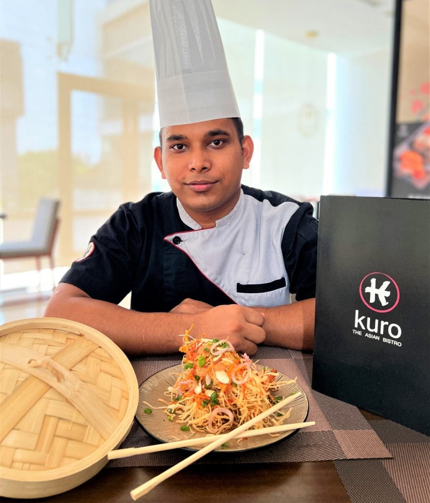 Chef Bikesh Kuro bistro at Renaissance Ahmedabad