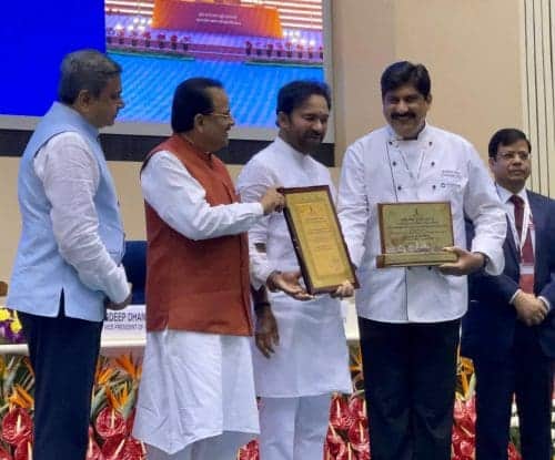 Chef Rakesh Sethi of RHG conferred with The Best Chef of India at The National Tourism Awards 2 Chef Rakesh Sethi at National Tourism Awards 2 Chef Rakesh Sethi of RHG conferred with The Best Chef of India at The National Tourism Awards