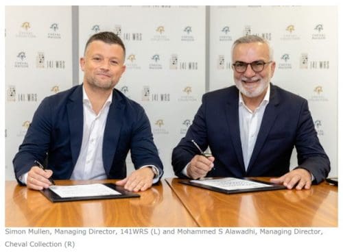 Cheval Collection breaks ground in Glasgow with new 70-unit development 1 Simon Mullen, Managing Director, 141WRS and Mohammed S Alawadhi, Managing Director, Cheval Collection