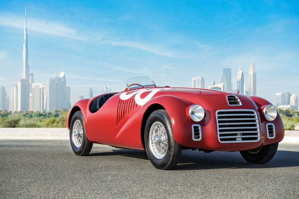  Ferrari presents the its first-ever model to bear its logo, the 125 S 