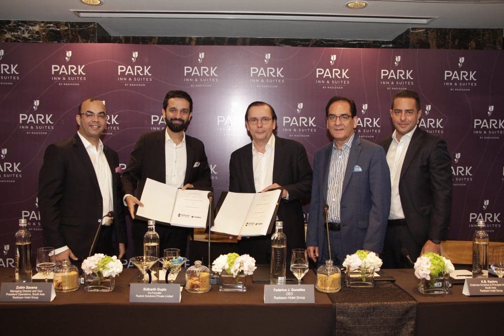 Radisson Hotel Group launched new midscale brand Park Inn & Suites by Radisson in India 1 Radisson Hotel Group launches new midscale brand Park Inn & Suites by Radisson in India; Signs strategic partnership with Ruptub Solutions to add 150 hotels