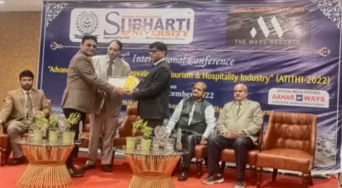 Professor (Dr.) Rajiv Mishra of Galgotias University wins 2 big recognitions 1 Professor (Dr.) Rajiv Mishra of Galgotias University has been awarded as the ‘Best Dean of Hospitality & Tourism’