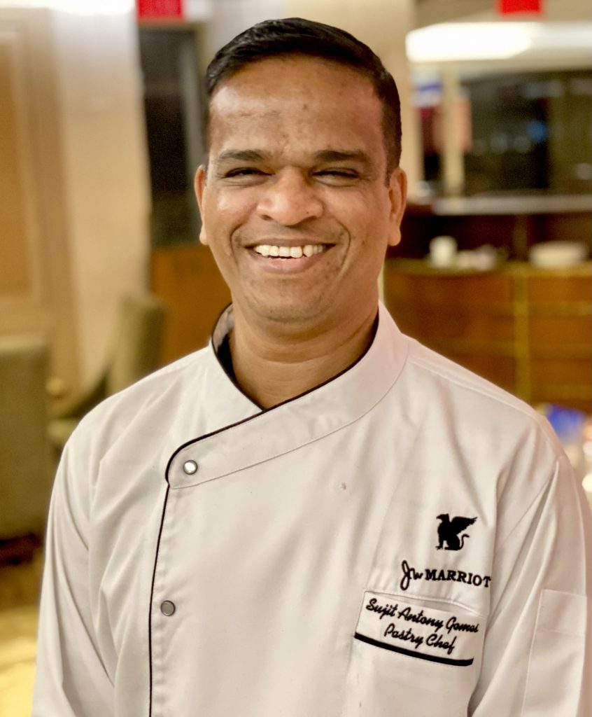 Sujit Gomes, chef de repostería, JW Marriott Mussoorie Walnut Grove & Spa