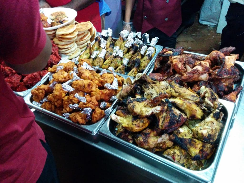  Bangalore street food - Chicken tandoori and Chicken pakora