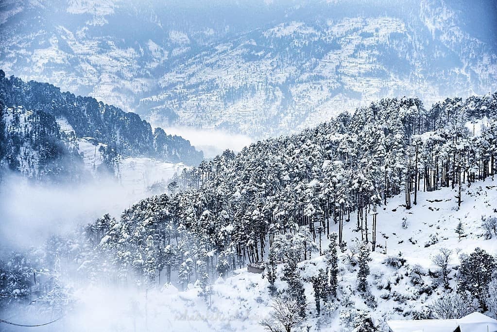 Patnitop Hills in the winter