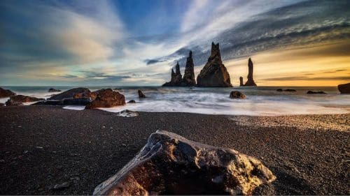 Islandia - Playa de arena negra 