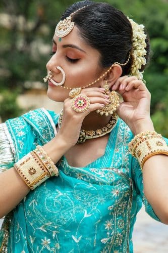 Bride with Rajasthani Jewellery