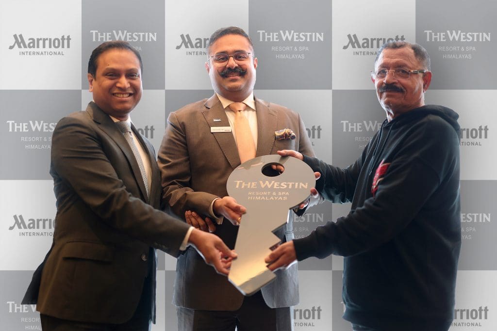 141-key Westin Resort & Spa, Himalayas debuts at Rishikesh - famous yoga capital 2 L-R: Arun Kumar: Market Vice President - North India, Nepal & Bhutan, Marriott International; Amardeep Singh: General Manager, The Westin Resort & Spa, Himalayas; Ramesh Juneja - Chairman, Mankind Pharma Ltd.