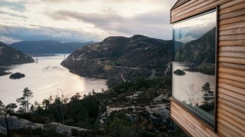 Las cabañas de lujo más audaces de Noruega en lo alto del paisaje del fiordo