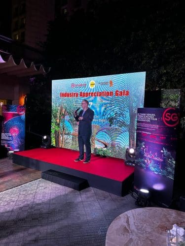 La Junta de Turismo de Singapur Singapore Airlines SIA y Scoot celebraron recientemente una noche de gala de apreciación de la industria